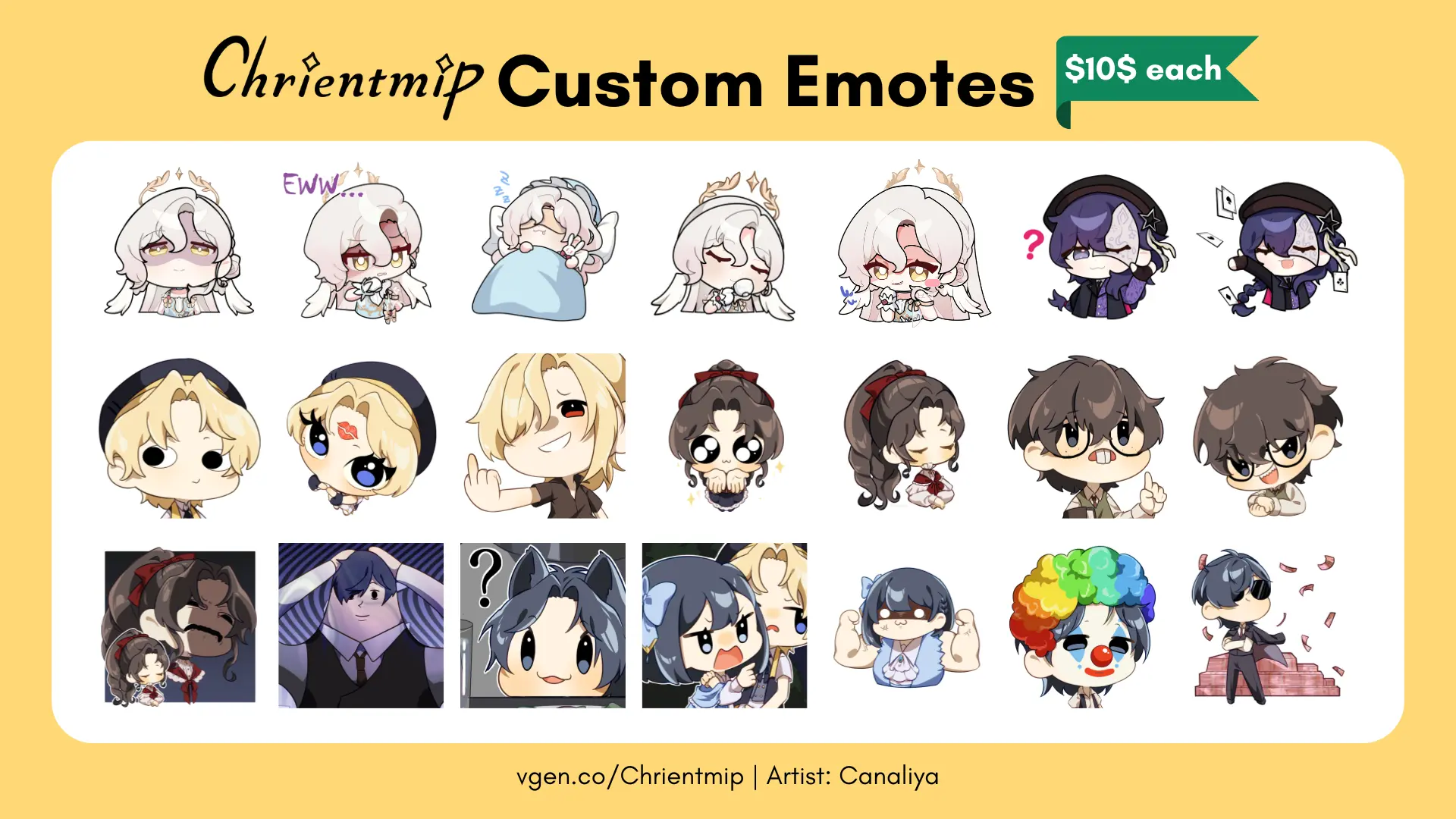 Expressive emote commission sample